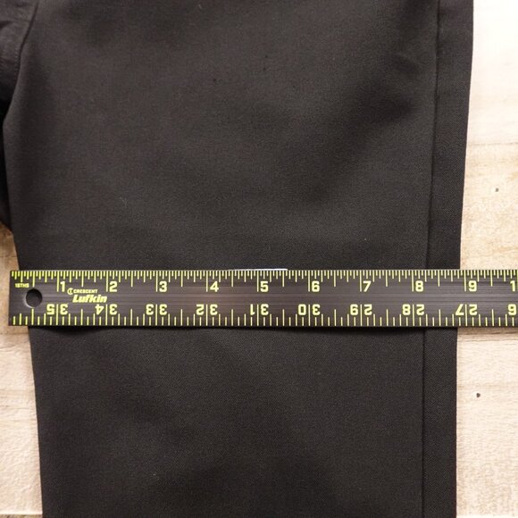 Express Cropped Flare Pants Women’s Size 6R Black High Rise Stretch 25.5” Inseam - Picture 8 of 13